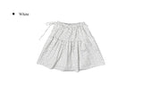 Loseo Dot Lace Banding Midi Skirt
