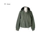 Luckwu Check Zip-Up Anorak Hood Windbreaker