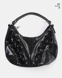 Tenka eyelet strap leather shoulder bag
