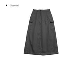 Ems Cotton Cargo Pocket Long Skirt