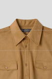 Lamb western suede shirt