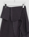 Kerhol Check Button Layered Skirt