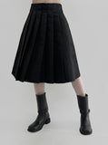 Ni'an Two-Way Pleats Midi Skirt