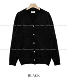 Louis cable V-neck cardigan