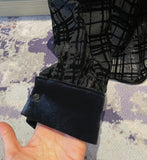 Mitchell Velvet See-Through Puff Blouse