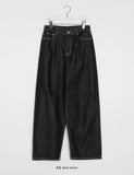 Koinu Raw Balloon Wide Non Fade Denim Pants