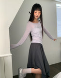 Maring Unbalanced Layered Midi Skirt