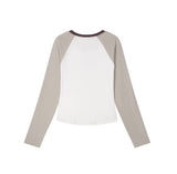 W Track Line V-Neck Long Sleeve