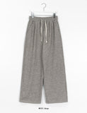 [unisex] Seina Banding Brushed Wide Knit Pants