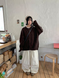 [unisex] Tipony Alpaca Round Over Wool Knit Cardigan