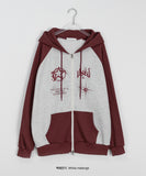 Lokini Brushed Raglan Two-Way Hood Zip-Up