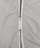 Huna Shirring Two-way Short Sleeve Wind Zip-Up
