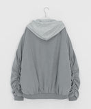 [unisex] Youinb Two-Way Shirring Hood Flight Jumper