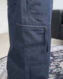Retin Zipper Cargo Denim Pants