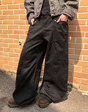 Dawson Cut-out Point Wide Cotton Pants