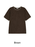 Reton Stitch Muscle Knit Short Sleeve Tee