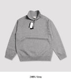 Unisex Cash Soft Knit Half Zip Up