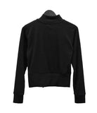 Gad High Neck Zipper Collar Diagonal Zip-Up