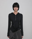 Asymmetrical Draped Hoodie