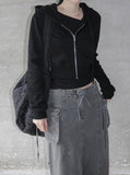 Isen Crop Hooded Zip-up