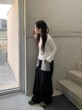 Achu Brushed Basic Round Long Sleeve Tee