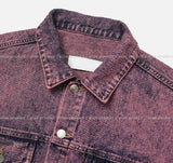 (UNISEX) Kissed washing denim jacket