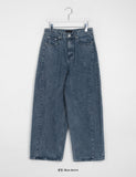 [unisex] Harku cut wide denim pants