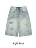 Patton Cut Bermuda Denim Pants