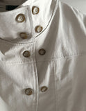 Mode Half-Neck Trench Blouse