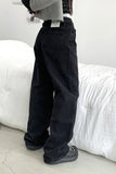 move denim wide pants