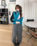 Fog Double-Button Mohair Cardigan