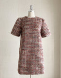[35% wool] Racquet Round Tweed Mini One Piece