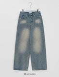 Mekoi Washing Pocket Denim Pants