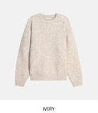 [10% wool] Huggable two-tone mixed mohair knit