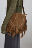 hippie suede tassel bag