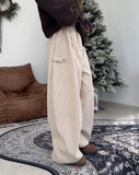 Denen Button Brushed Corduroy Pants