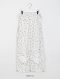 Meltz string banding flower parachute nylon pants
