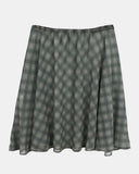Haen Check Layered Midi Skirt
