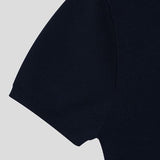 Vice Denim Collared Short Sleeve Knit