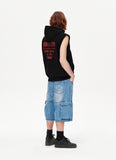 BERMUDA CARGO DENIM SHORT