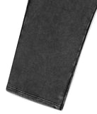 WASHED CUT OFF APPLIQUE SWEAT PANT