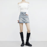 Early Shirring Off T-Shirt