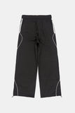 Wave piping nylon track pants