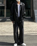 Milut leather two-way jacket