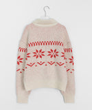 Senkoy Nordic Two-Way Wool Knit Zip-up