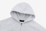 Sent brushed loose fit hood zip-up