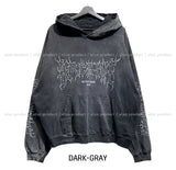 Eike printed balloon hoodie