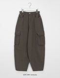 [unisex] Aina Banding Peach Fuzz Wide Cargo Pants