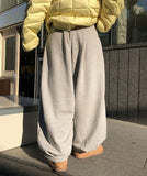 Pebble Heavy Pintuck Balloon Sweatpants