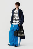 oversize studded shoulder bag